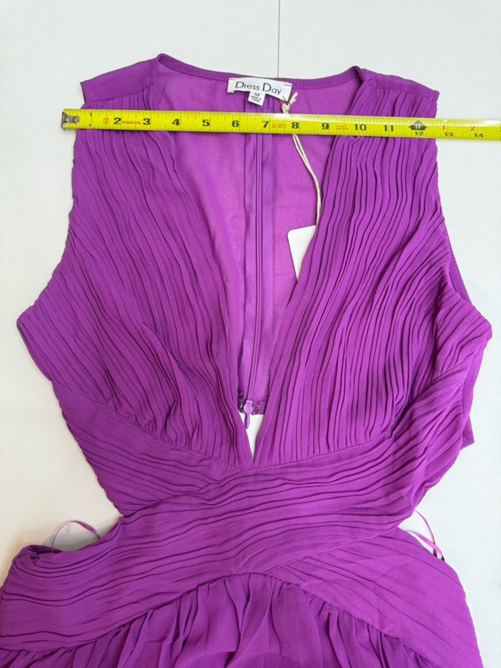 Sleeveless Juniors Prom Dresses Long Ruched Chiffon formal size M - Picture 5 of 12